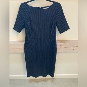 Boden pinstripe dress, American size 8 for sale - very flattering fit!